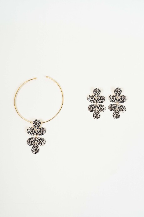 Collar Becky, Set Collar Y Caravanas Color Unico