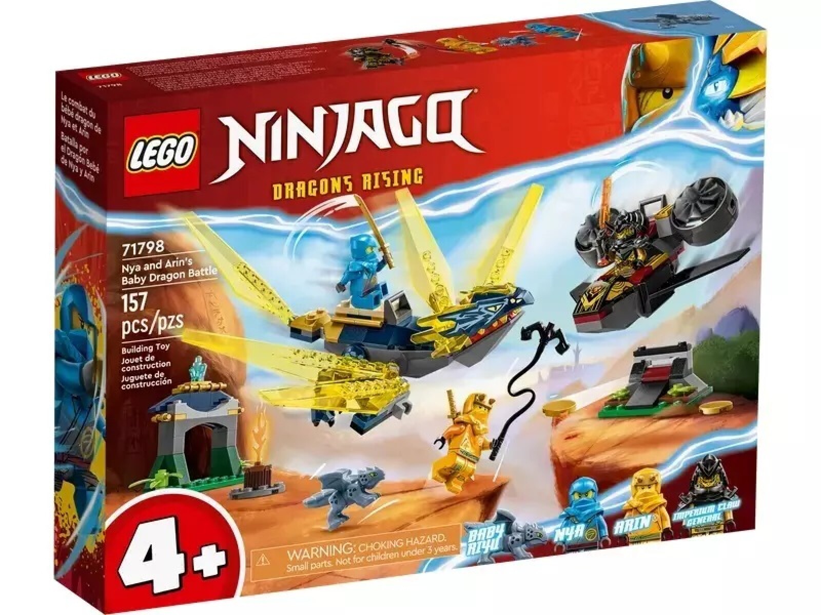 Bloques Lego - Ninjago Batalla por el Dragón Bebé de Nya y Arin 157 pcs 