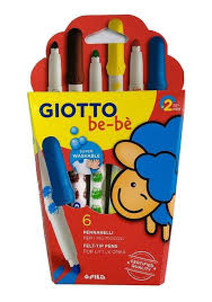 Marcadores Giotto Bebé totalmente lavables 