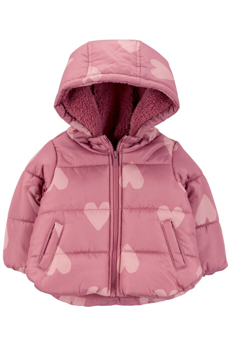 Campera resistente al agua, diseño corazones Campera resistente al agua, diseño corazones
