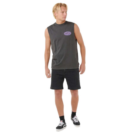 Musculosa Rip Curl De Oval Muscle Negro