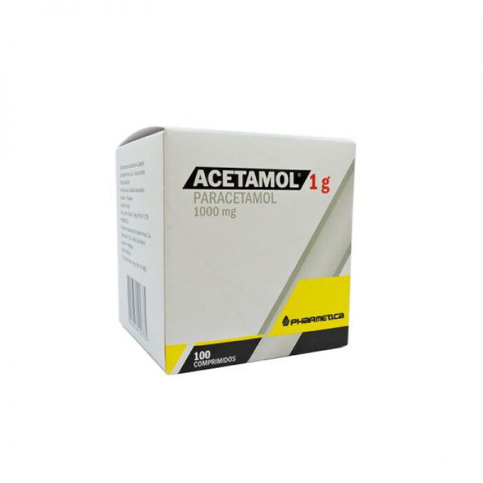 ACETAMOL 1 GR. CJ X 100 COMP. única
