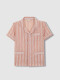 Pijama Corto Con Rayas Bicolor Nude