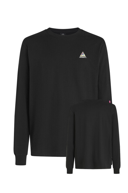 Remera O'Neill Neon Wave Manga Larga - Negro Remera O'Neill Neon Wave Manga Larga - Negro