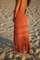VESTIDO FLECOS Terracota