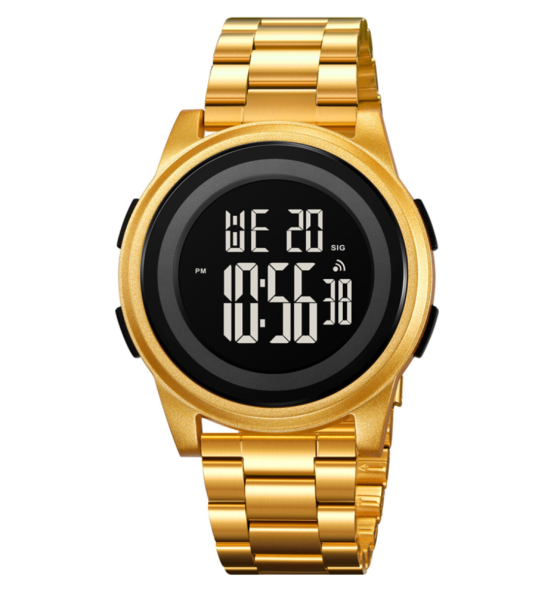 Reloj Skmei 2379gd Digital Dorado Acero Unisex 