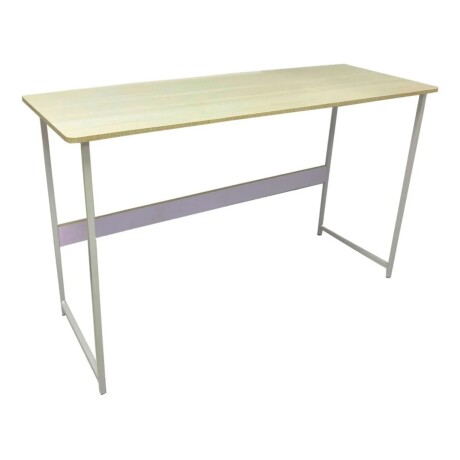Escritorio en Madera Mdf Y Metal 1,20m X 0,45m Beige