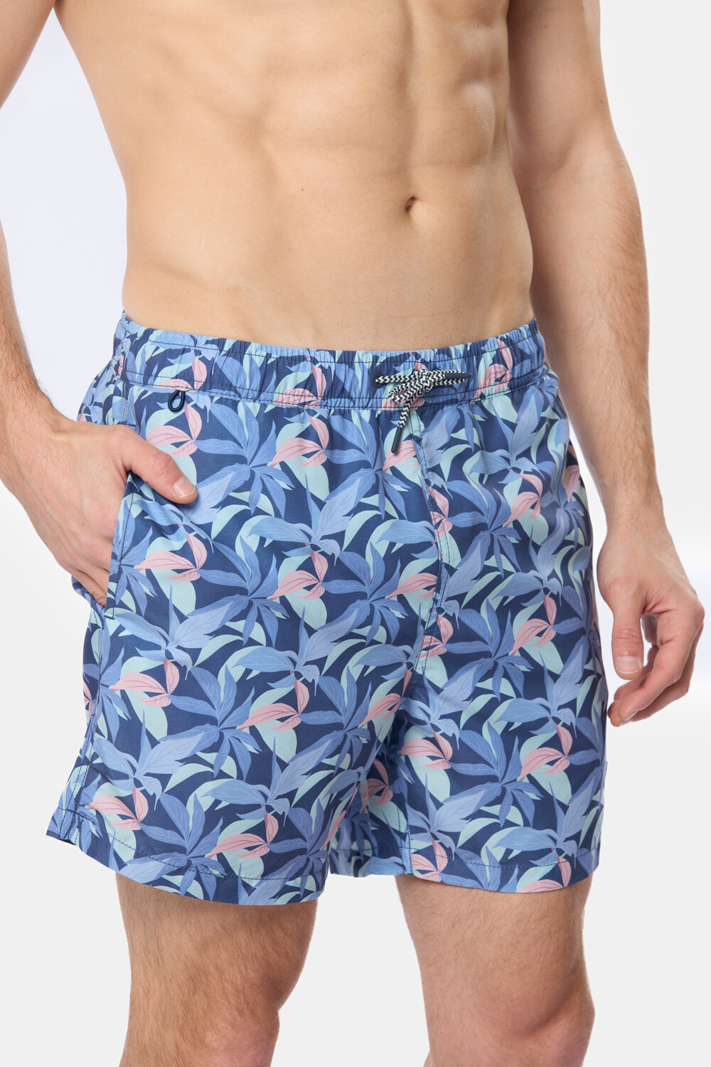 SHORT DE BAÑO ESTAMPADO Marino
