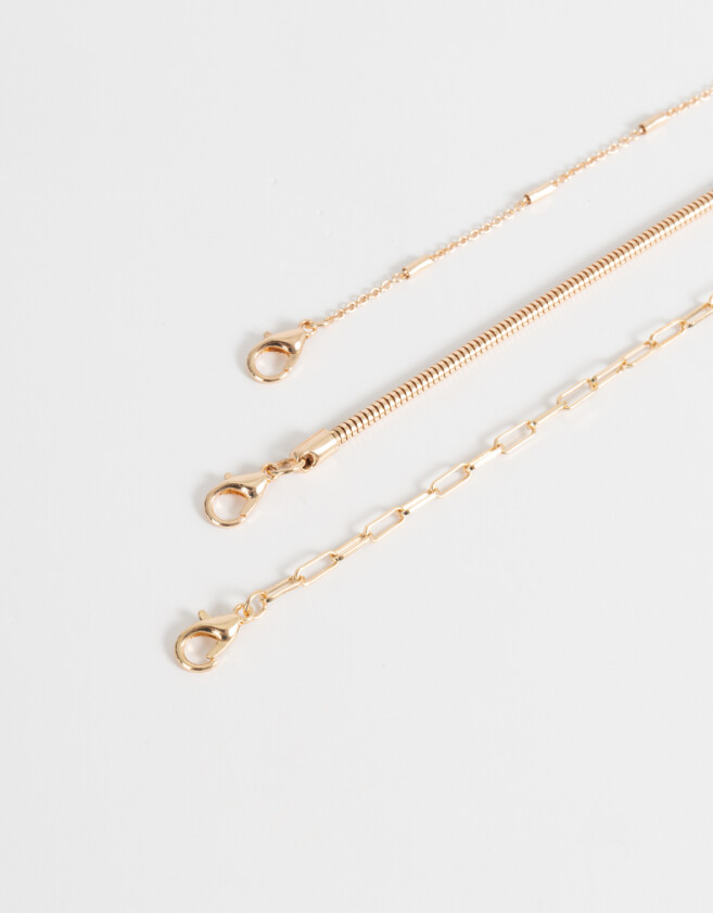 Collares Cortos De metal Collar Corto De Metal - Dorado