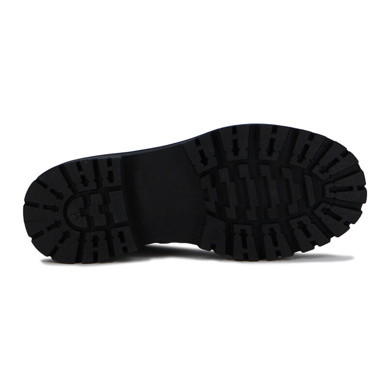 Darkness Botin De Dama Casual Con Elastico Suela Baja Negro