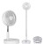 Ventilador Portatil 3 Aspas Extensible 3 Velocidades De Pie Variante Color Blanco