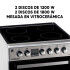 Cocina Vitrocerámica Combinada Enxuta Cenxvc6515i Inox COCINA VITROCERAMICA ENXUTA CENXVC6515I