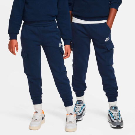 Pantalón Largo Nike Sportswear Club Fleece Cargo de Niños Azul