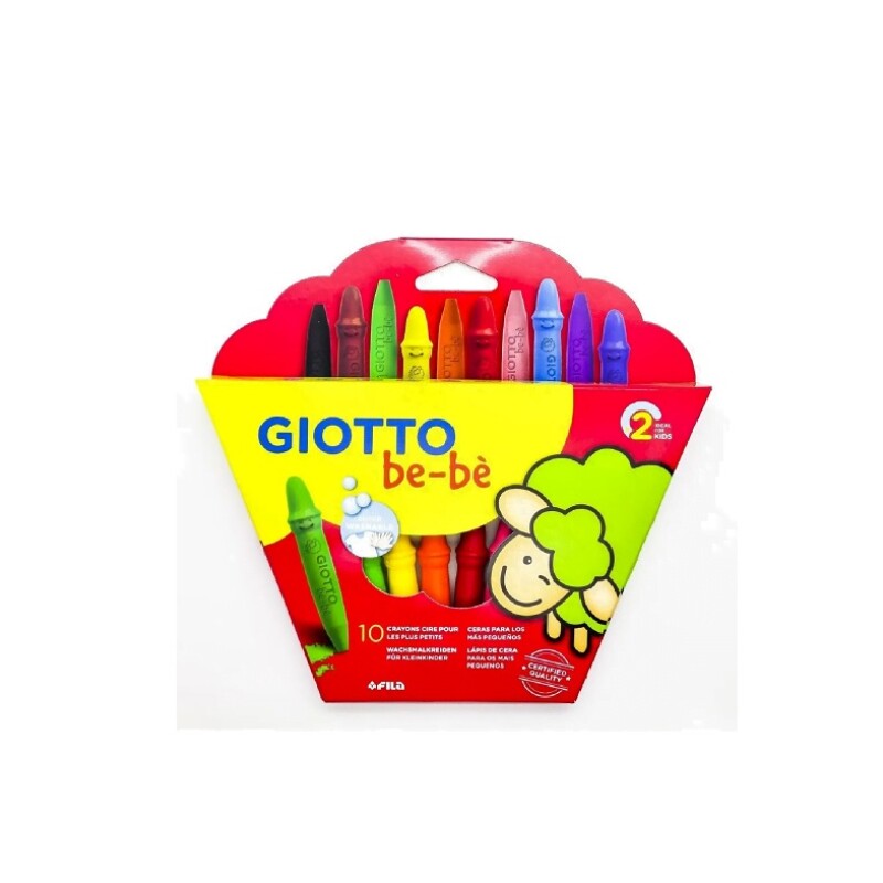 Crayones Giotto Bebé – Set x10 Colores CRAYON GIOTTO BEBE X10 COL
