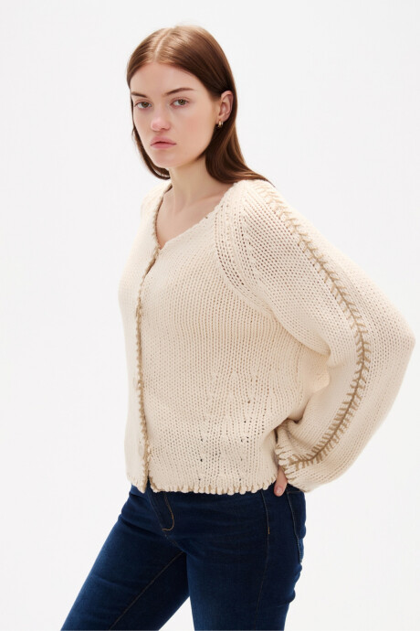Cardigan Garene Crudo / Natural