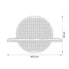 ESTANTE MADERA C/DET NEGRO 49.5X32CM Unica