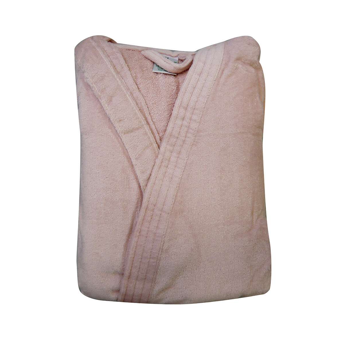 Bata Baño Dohler Velour 100% Algodón Talle P al XXG - ROSA CLARO 