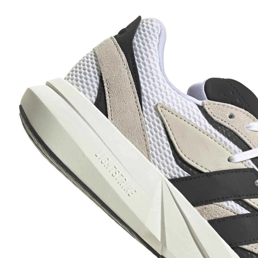 Championes Adidas Light Blaze Masculino Blanco - Gris - Negro