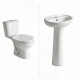 JUEGO DE LOZA SANITARIA ANDINA BLANCO BRILLANTE COMPLETO BLANCO