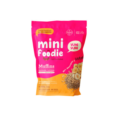 Muffins de banana y avena Mini Foodies Muffins Ban/avena Mini Foodies