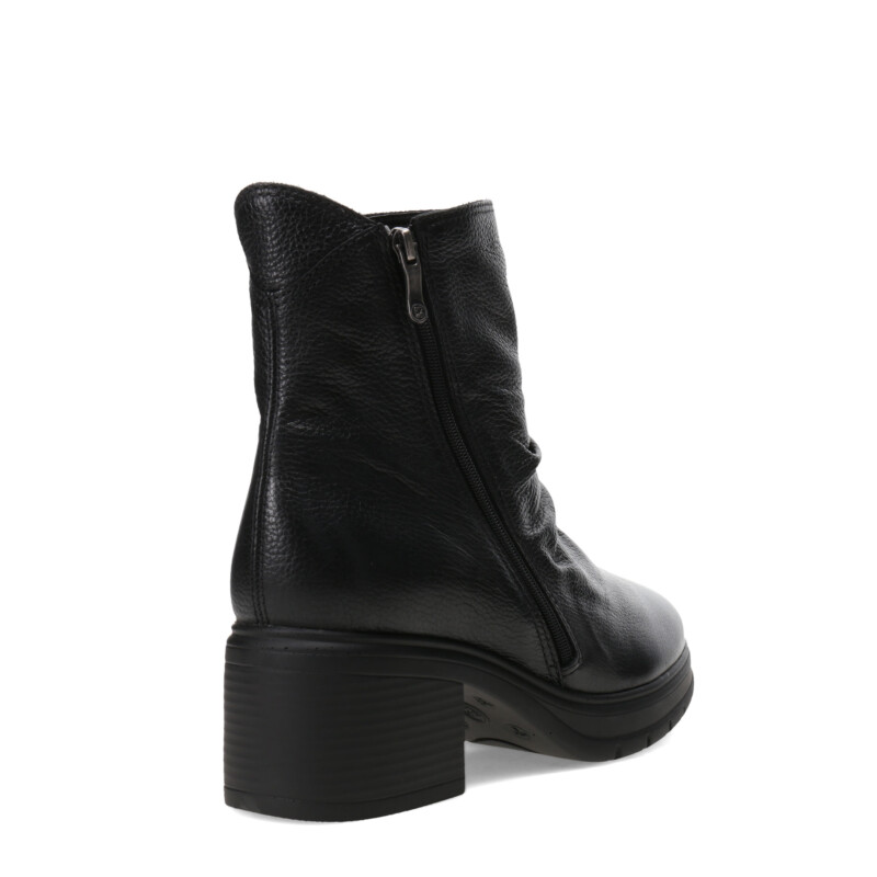 Bota de Mujer Bottero Caña Baja Con Cierre Negro