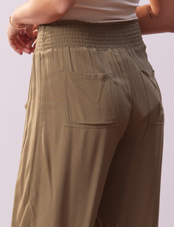 Pantalon Wide Leg Cordel OLIVA