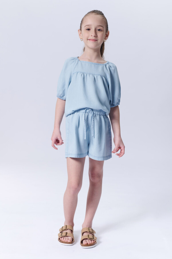Short lyocel Celeste