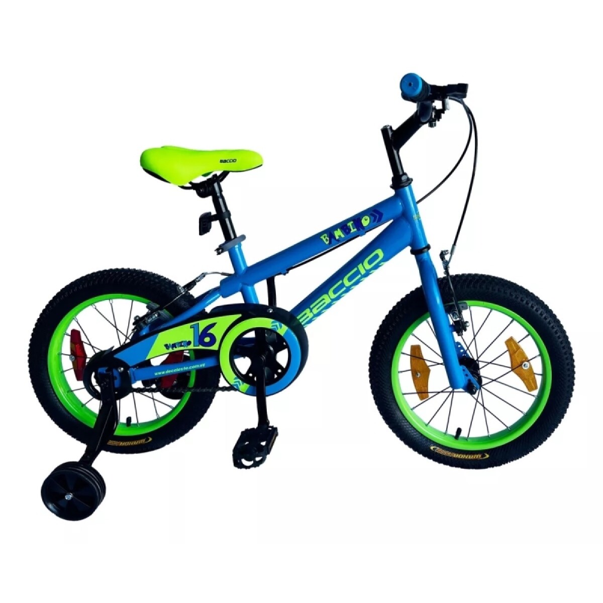 Bicicleta Baccio R.16 Niño Bambino (std) - Azul/verde 
