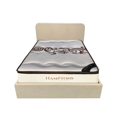 Sommier baul queen Hamptons Hybrid Palladium con respaldo Sommier baul queen Hamptons Hybrid Palladium con respaldo