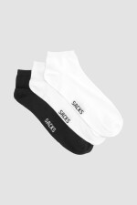 Pack x 3 medias cortas de algodón lisas Variante 38