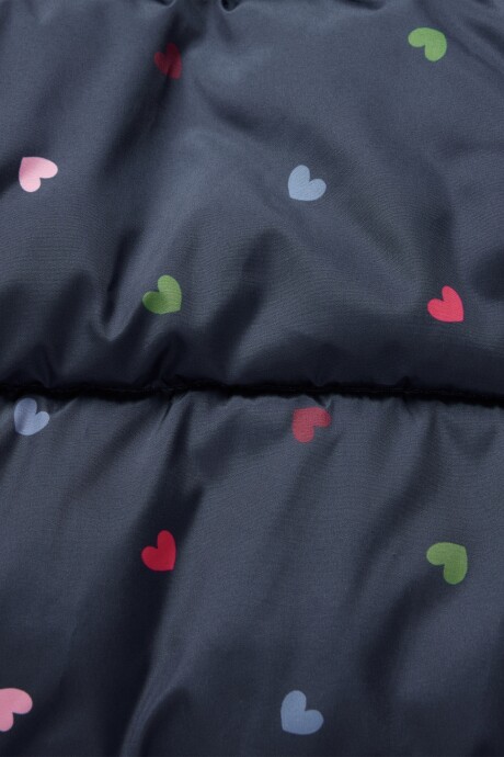 Campera Con Corderito Toddler Niña Navy Multi Hearts