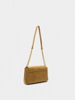 Bolso De Hombro Acolchado Con Solapa camel