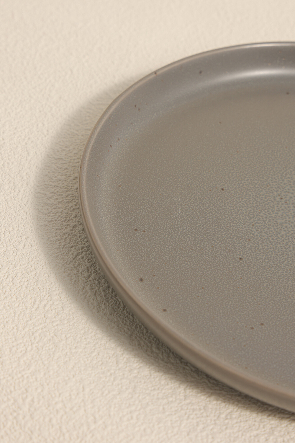 Plato Postre Dark Grey Color Unico