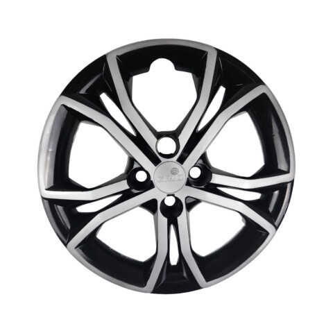 TAZA DE RUEDA RODADO 15 NEGRA / PLATEADA Taza De Rueda Rodado 15 Negra / Plateada