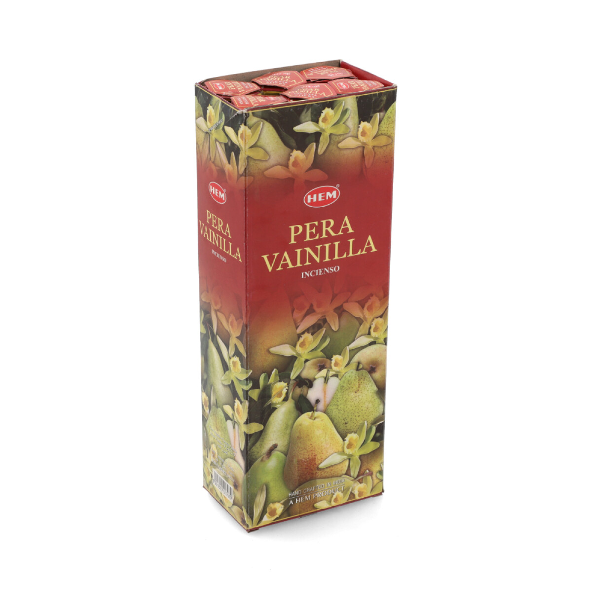 INCIENSO HEM CAJA HEXAGONAL X6 - Pera/vainilla 