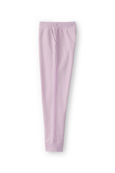 Pantalón deportivo de algodón, rosado Sin color