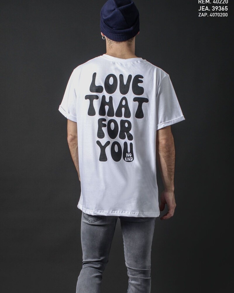 Remera Love That For You Oversize BLANCO