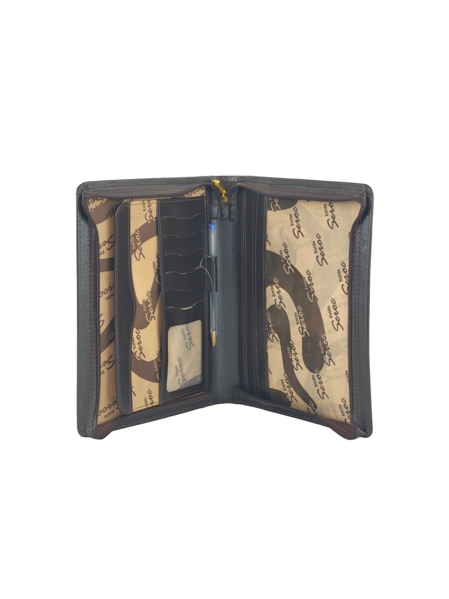 El Dosier Compacto para Organización y Estilo Personal - Marrón 