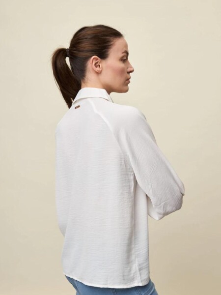 CAMISA ALLIE CASTELLO M.3/4 BLANCO