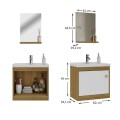 BAÑO COMPLETO N°1 INODORO CON MOCHILA + MUEBLE DE BAÑO 50 CM CON ESPEJO + GRIFERIA + CERAMICA DE PISO Y PARED BAÑO COMPLETO N°1 INODORO CON MOCHILA + MUEBLE DE BAÑO 50 CM CON ESPEJO + GRIFERIA + CERAMICA DE PISO Y PARED