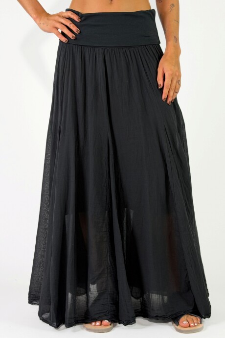 POLLERA BRENTA Negro