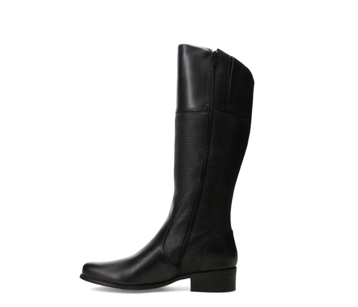 Botas de Mujer Bottero Caña Alta de Cuero Negro