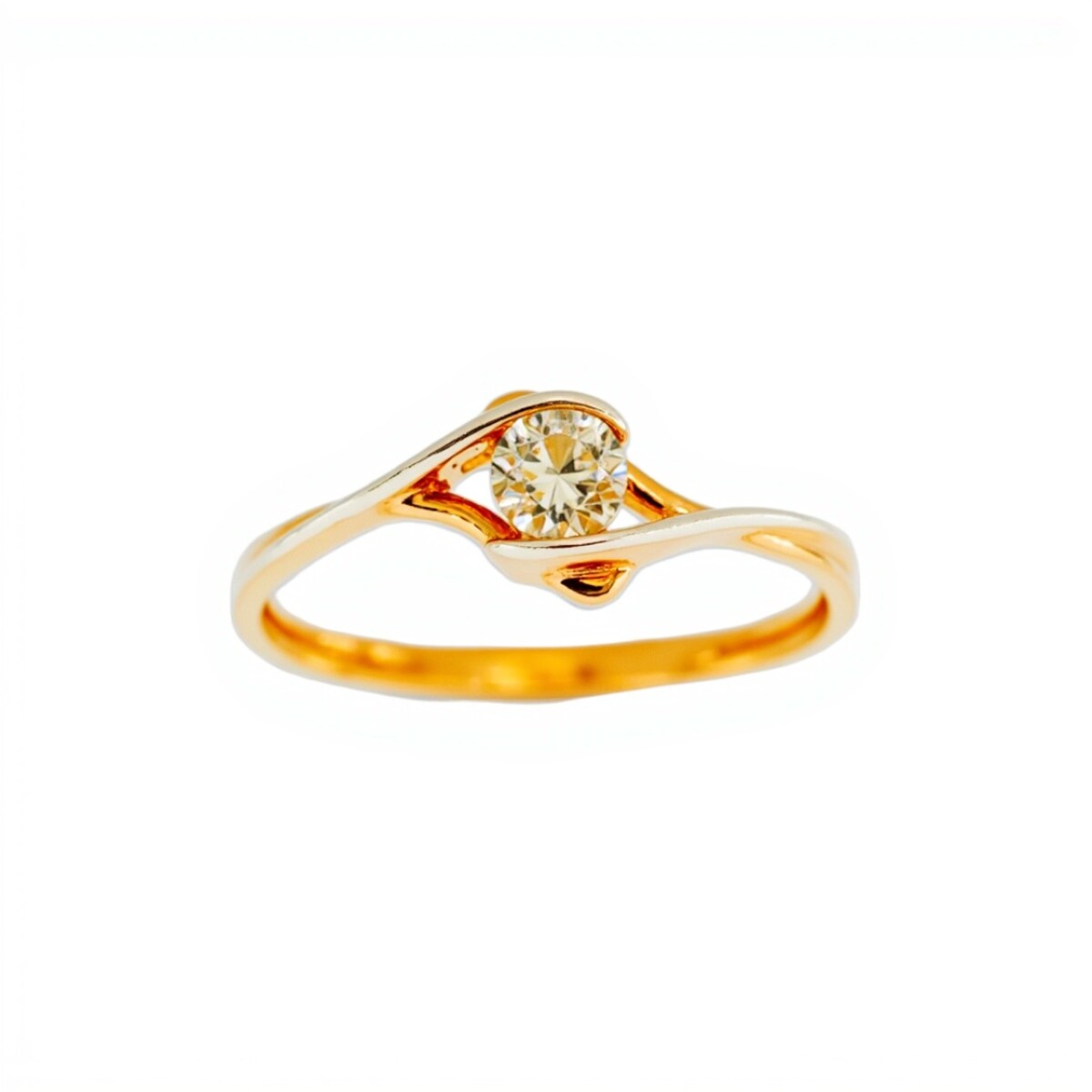 Anillo-Oro bajo-Piedras Zirconias-AN8031 - conpiedra 
