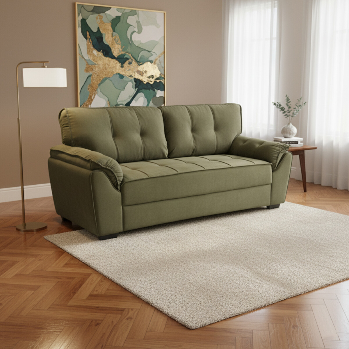 Sillón 3 Cuerpos - Montana Microfibra - Verde 