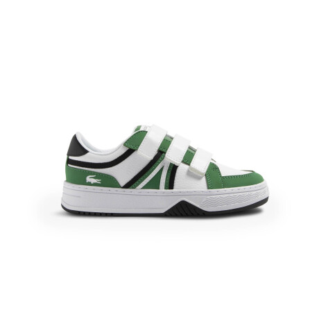 LACOSTE KIDS L001 BRANDED SNEAKERS white / green / black