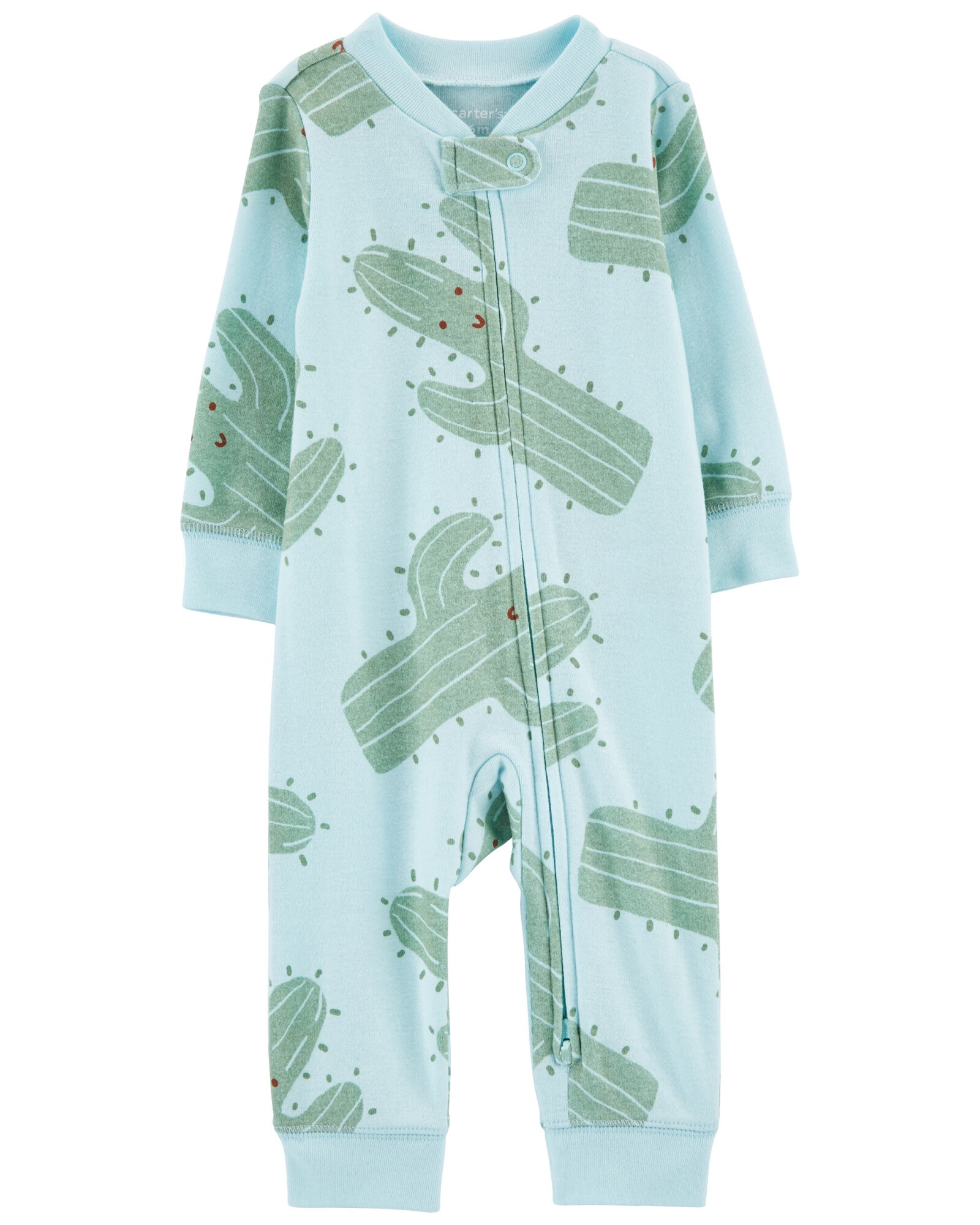 Pijama una pieza de algodón, diseño cactus Sin color