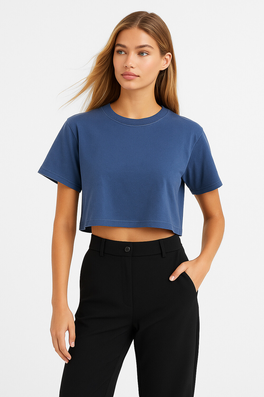 Remera Solis Azul Grisaceo