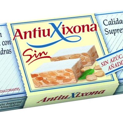Turrón De Almendras Sin Azúcar AntiuXixona 150g Antiu Turron Alemdras 150g S/a