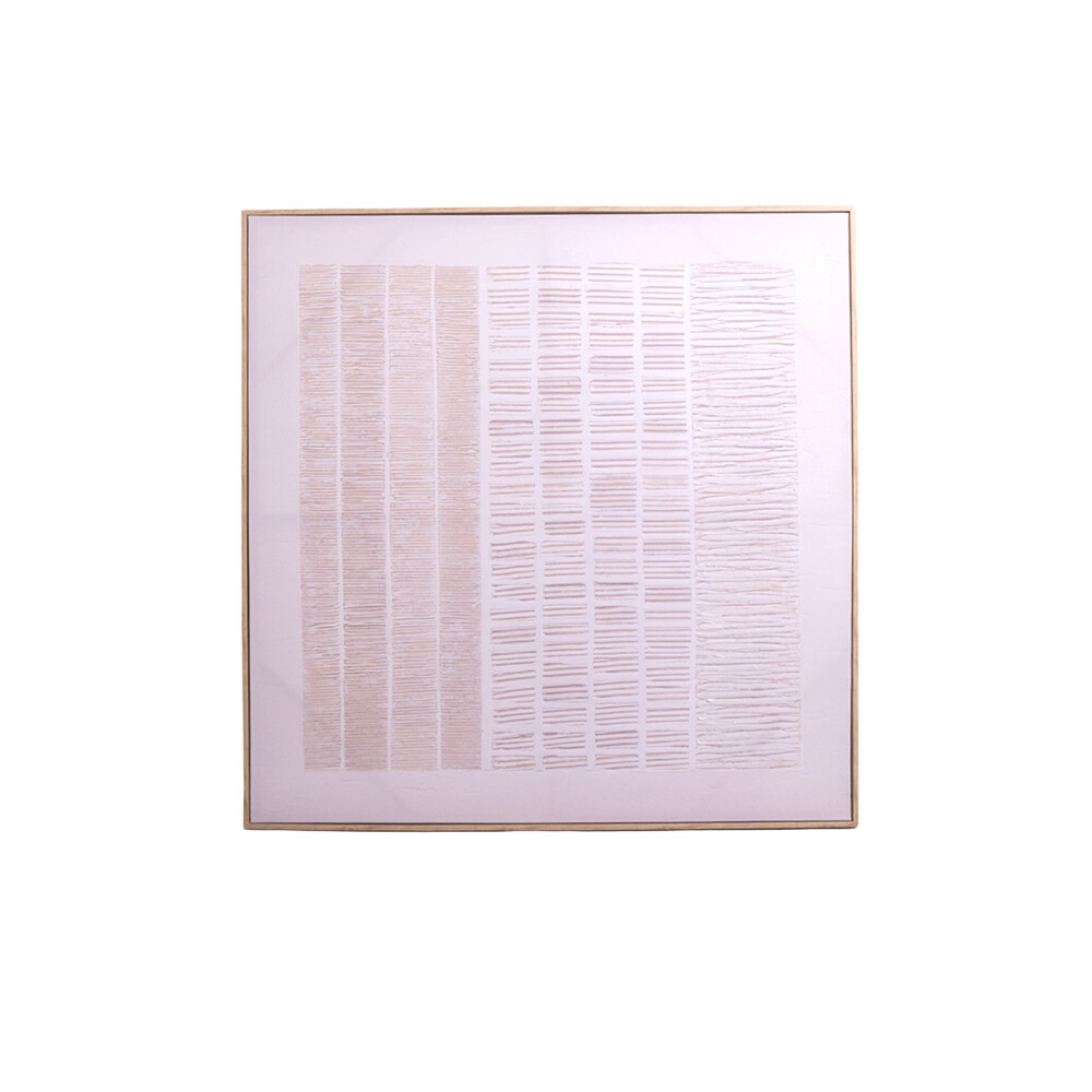 CUADRO ICE II, 100X100 NATURAL/BEIGE PAPEL H1HCA241050A