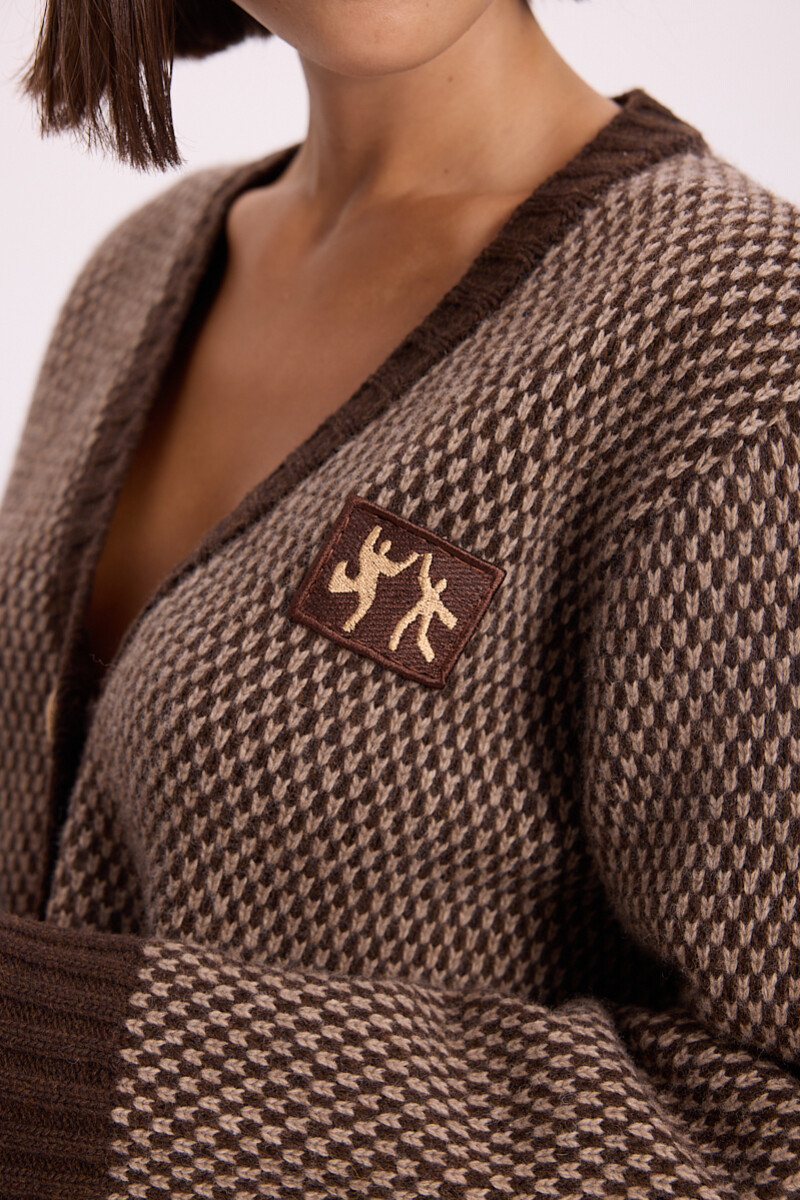 Cardigan Libre Marron/Vison